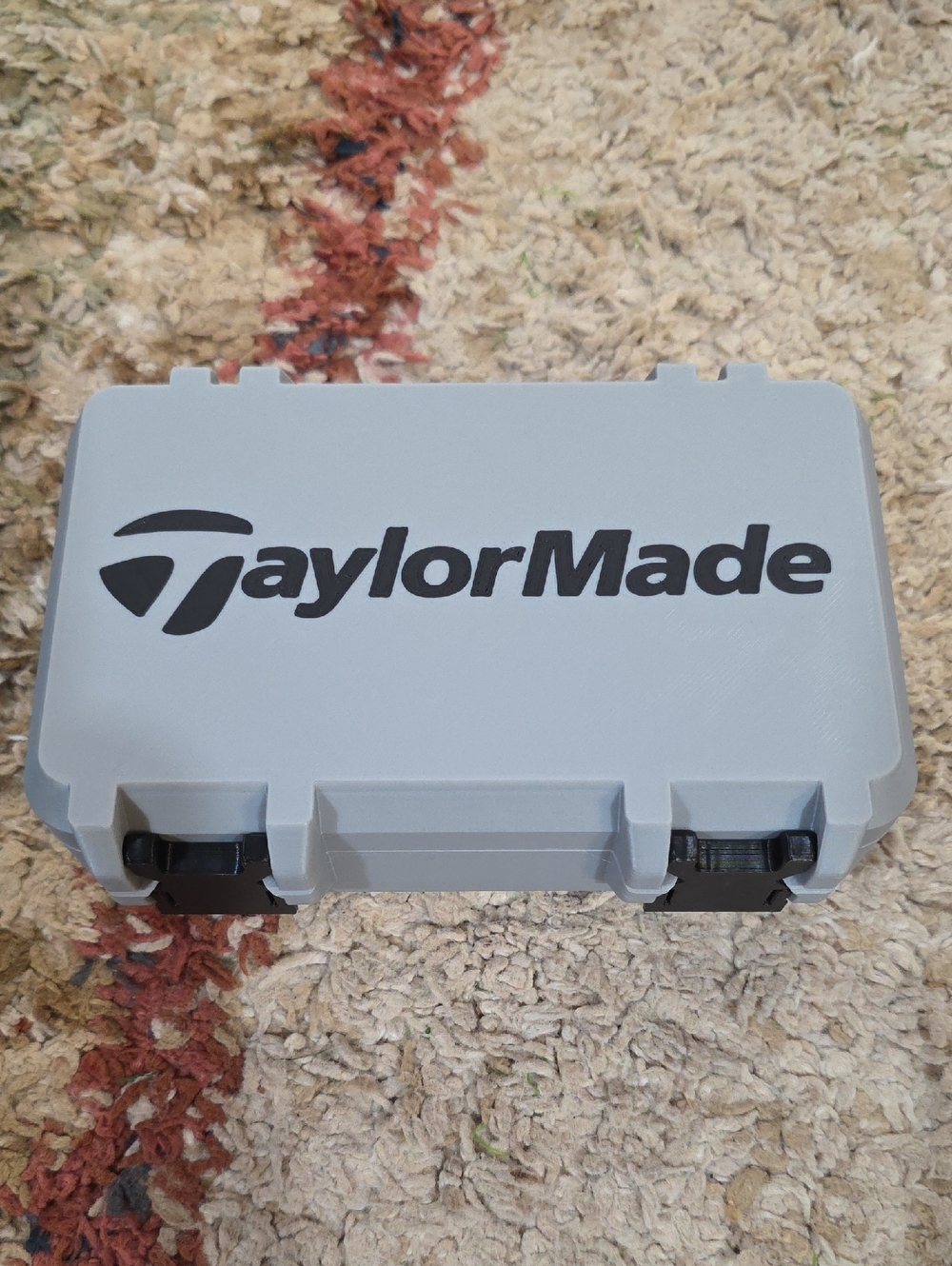 TaylorMade Light Gray Golf Ball Carry Case with Black Logo